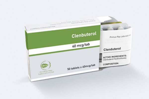 CLENBUTEROL TABLETS - 40MCG/TAB (50TABS) - PRIMUS RAY LABORATORIES